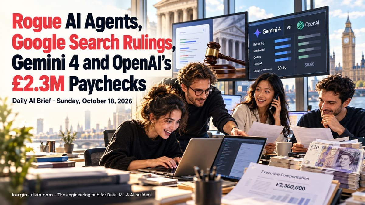 Rogue AI Agents, Google Search Rulings, Gemini 4 and OpenAI’s £2.3M Paychecks