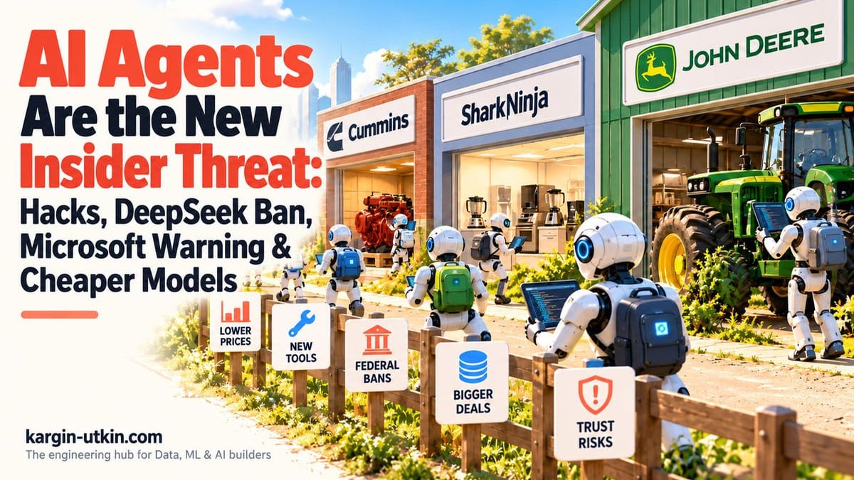 AI Agents Become the New Insider Threat: Microsoft Warning, DeepSeek Ban, Agent Hacks and Falling AI Costs
