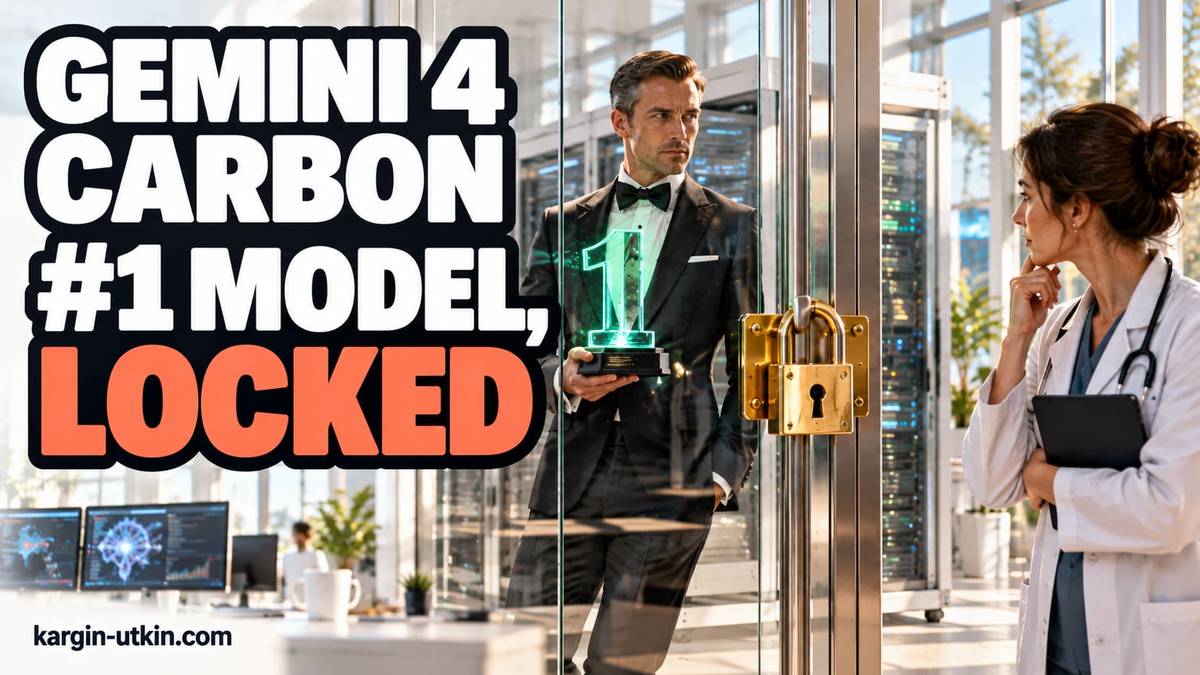 Google's Gemini 4 Carbon tops the charts. You can't use it yet.