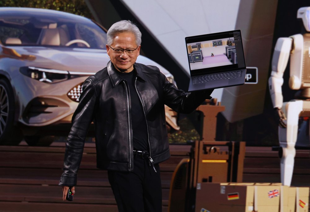 Nvidia's Huang Pitches Plug-In AI Factories and Robots for Europe