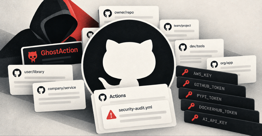 GhostAction Credential Theft Hits 1,900 GitHub Accounts, Sweeps 30,000 Repositories