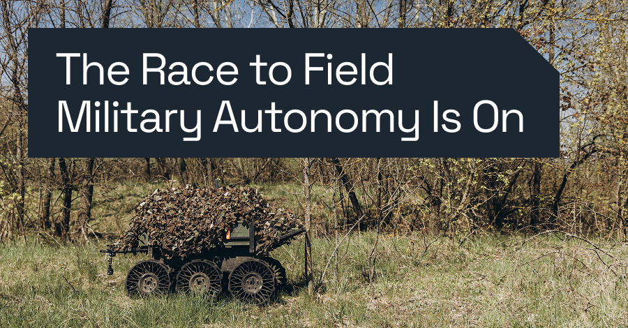 As Military Autonomy Accelerates, Data Infrastructure Faces Its Biggest Test