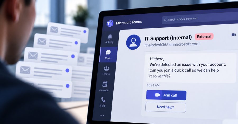 Microsoft Teams IT Support Impersonation Scams Lead to Ransomware, Researchers Warn
