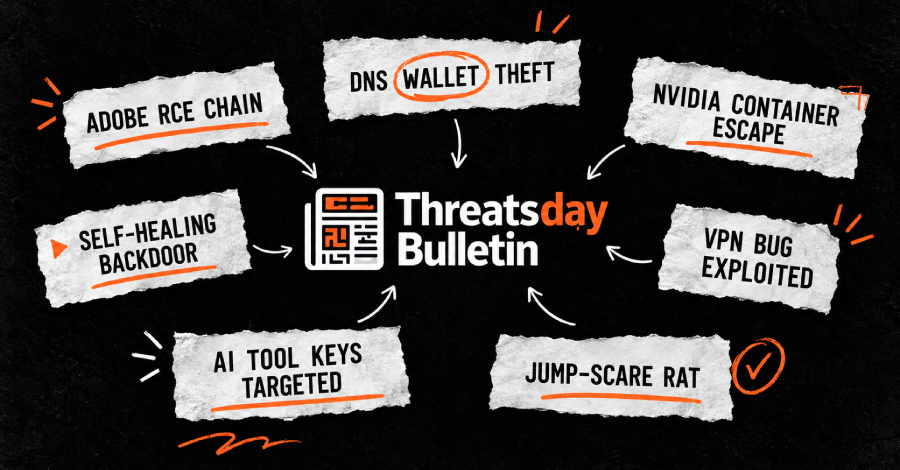 Threat Roundup: Adobe RCE, DNS Wallet Drainer, NVIDIA Container Escape, Self-Healing WordPress Backdoor